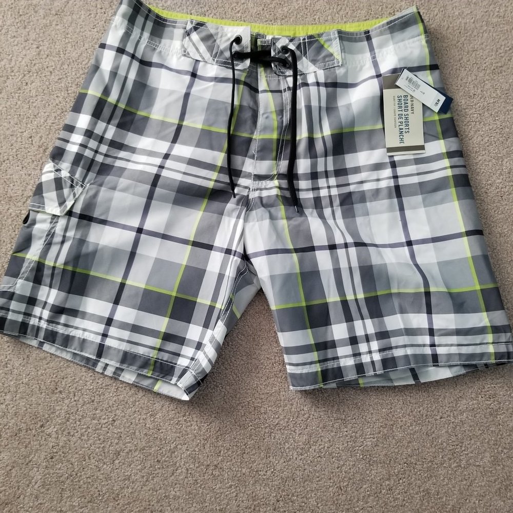Men's Old Navy Plaid Board Shorts